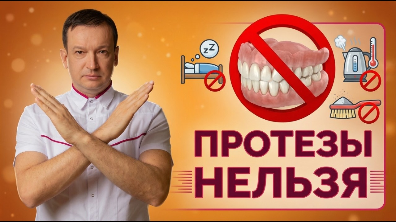 Съемные протезы. Что нельзя делать?