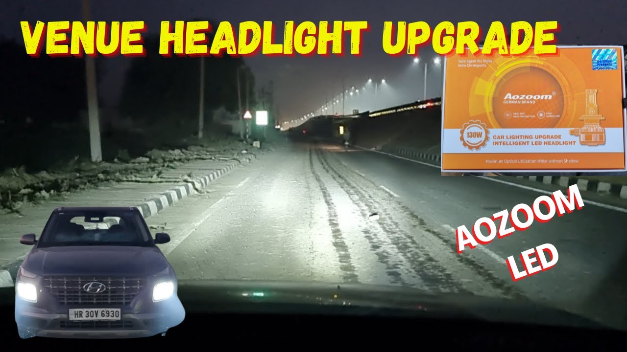 Hyundai Venue Headlight Upgrade | Halogen to LED transformation