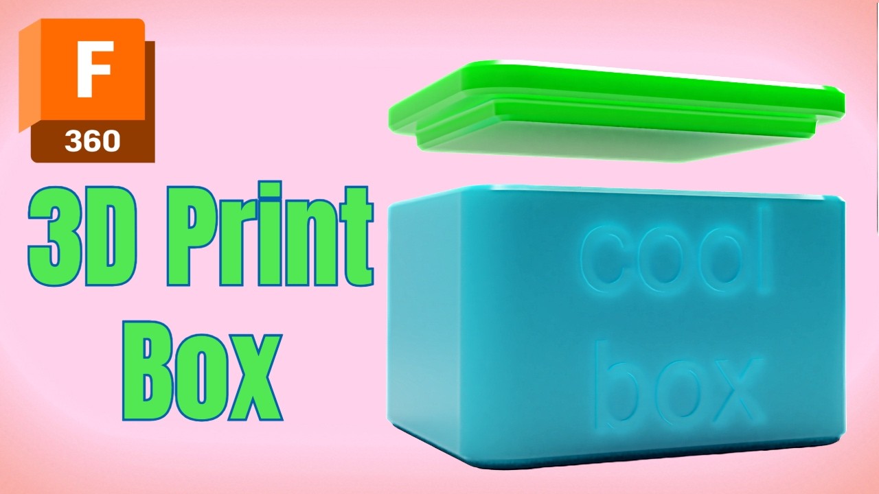 3D Printed Box with Lid Fusion 360