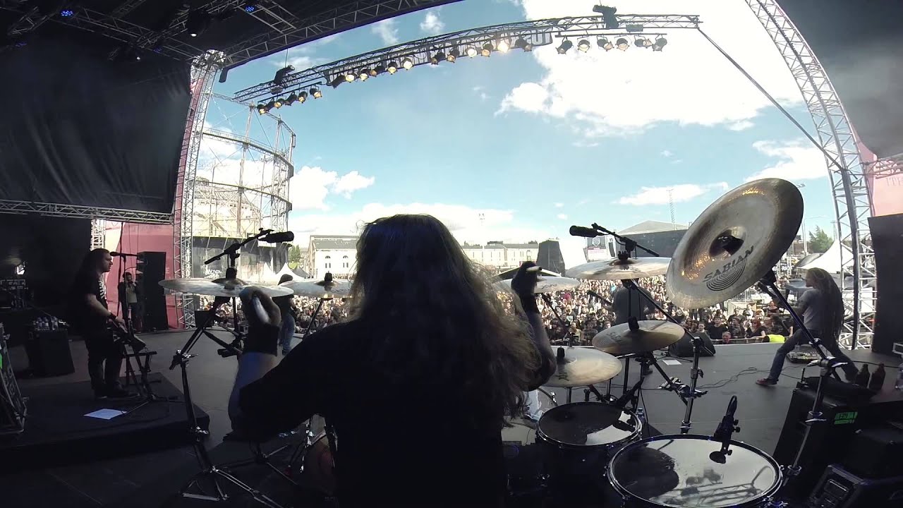 Mirka Rantanen Drumcam, Warmen @ Tuska Festival 2015
