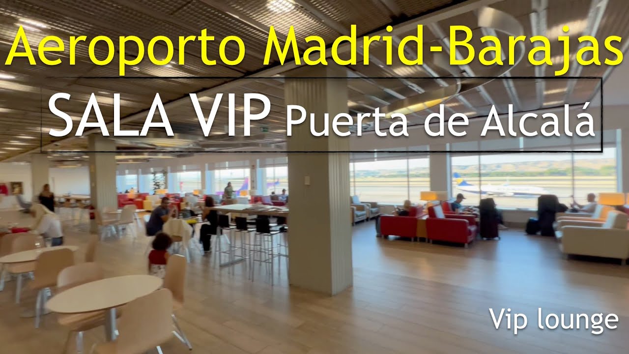 COMO É a SALA VIP do AEROPORTO DE MADRID - BARAJAS    #airport #aeroporto #travel  #madrid