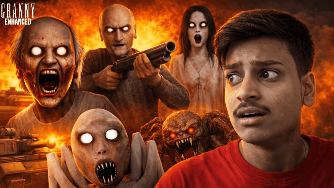 THE SCARIEST VERSION OF GRANNY 3 BUT I ESCAPED THROGH TANK👻...