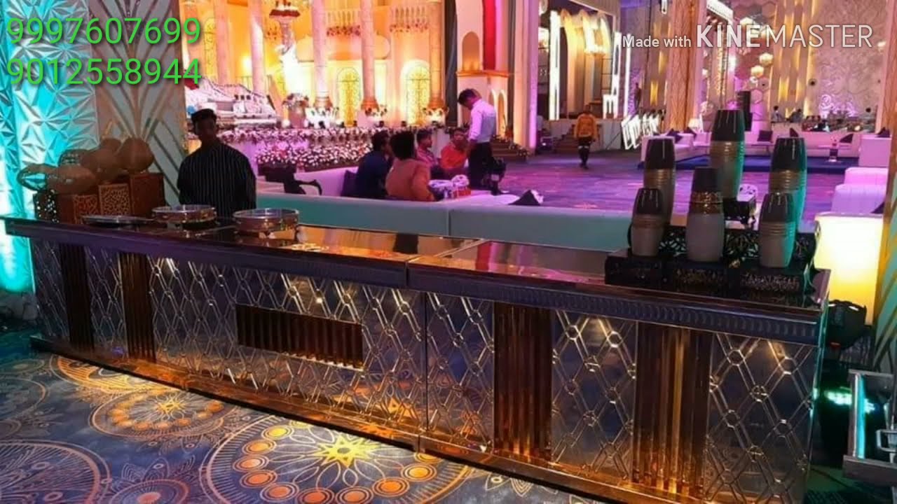 9761607699Catering counter Steel wooden