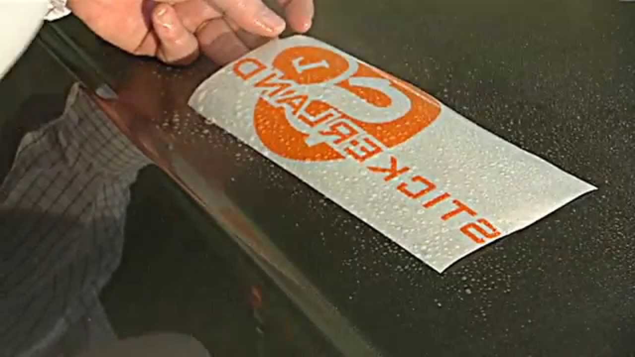 Video handleiding stickers plakken nat