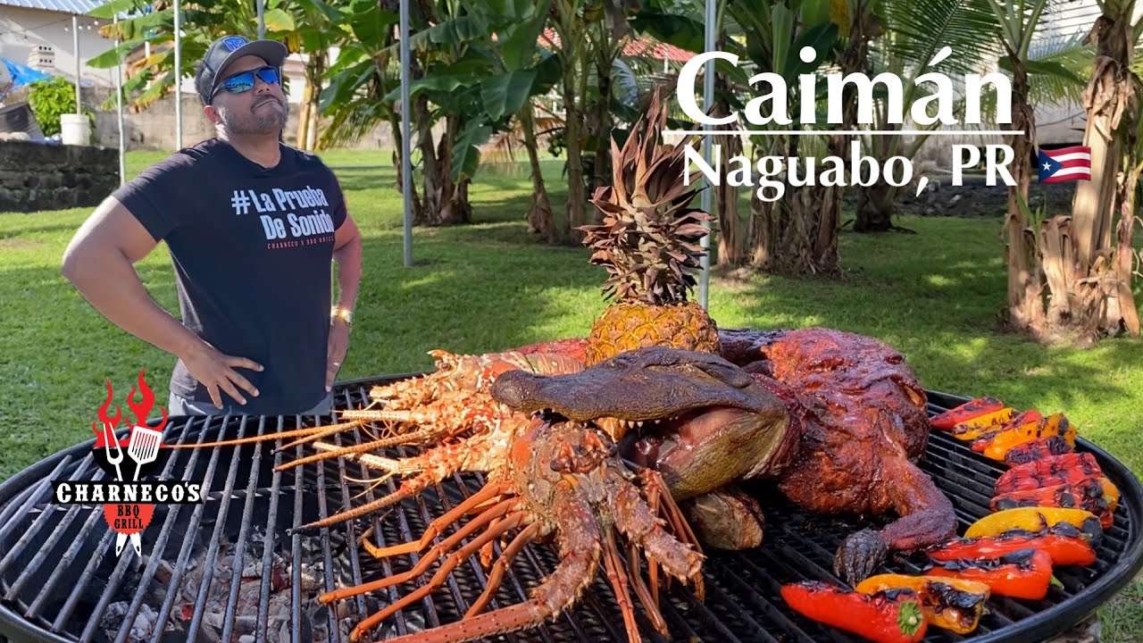 Primera vez asando un Caiman en Puerto Rico EP#251