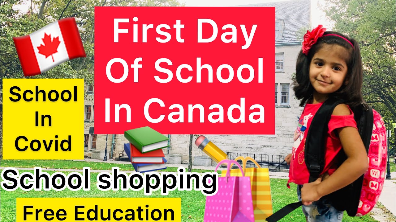 First Day Of School in Canada [Kindergarten]| School Shopping |Indian Kid In Canada|School In Canada