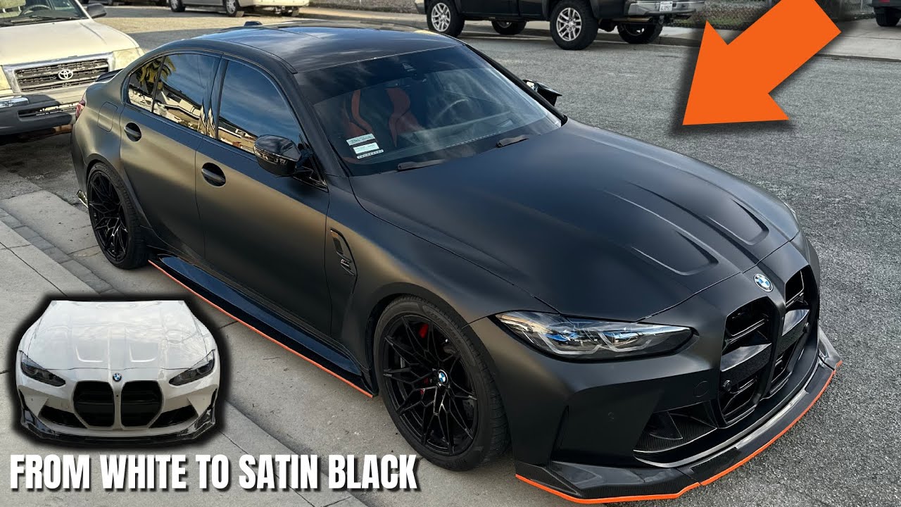 Crazy Transformation G80 M3 WRAPPED in SATIN BLACK!