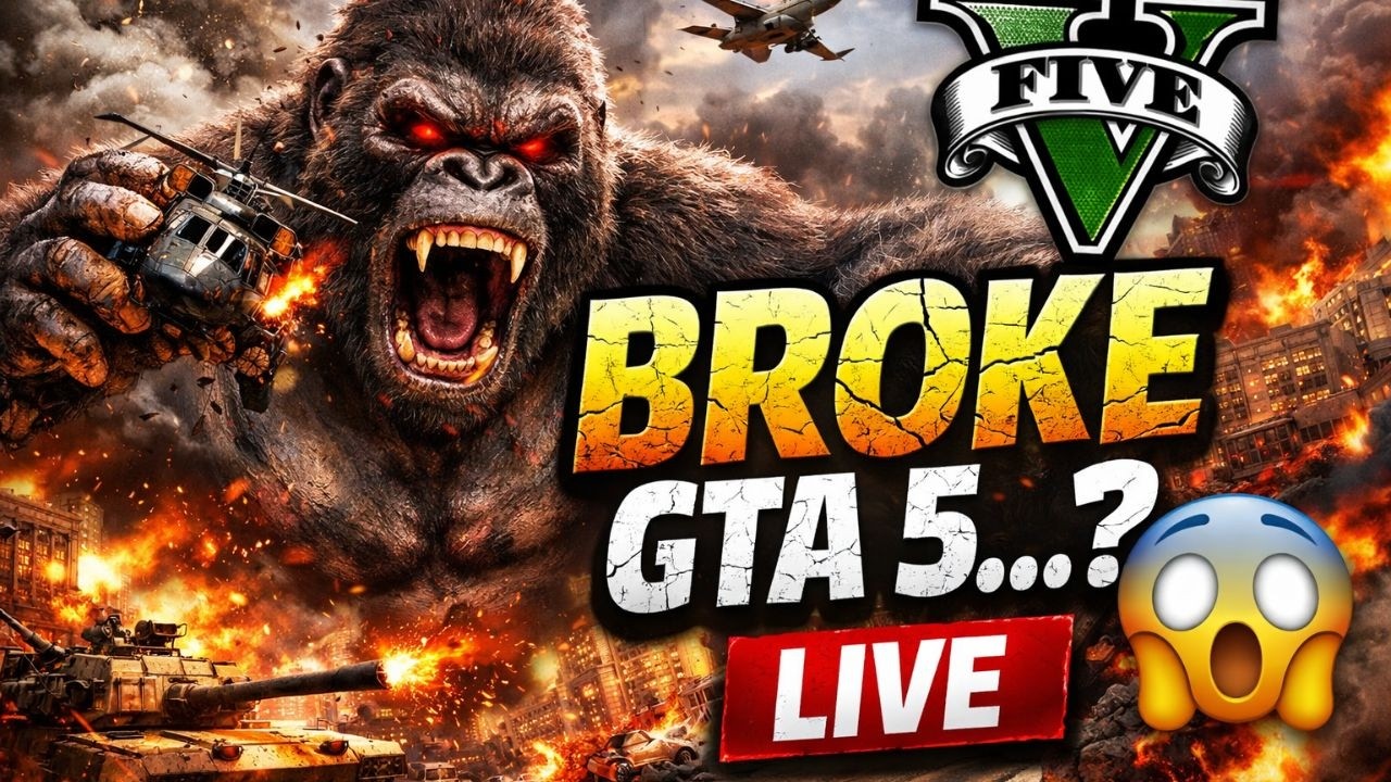 GTA 5 LIVE 🦍🔥 KING KONG RAMPAGE in Los Santos! The City Is DONE! 😳 | 4K