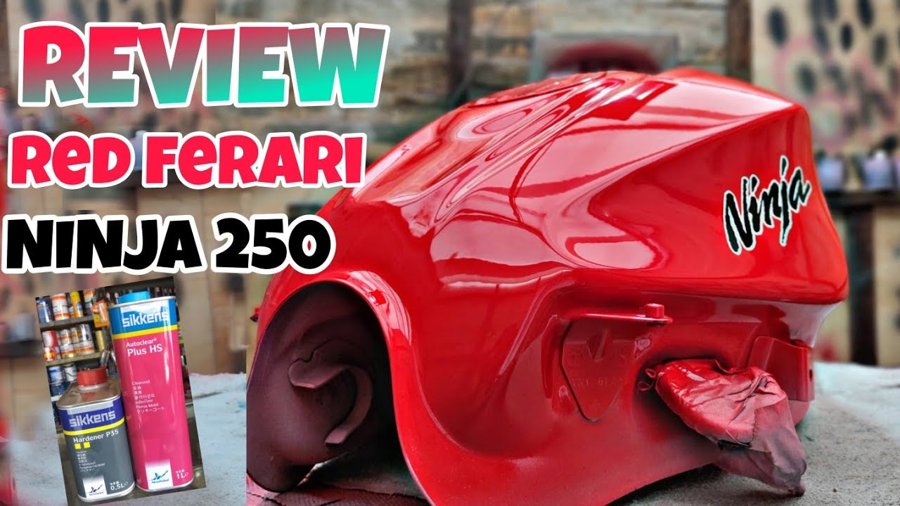 CARA CAT TANGKI NINJA MERAH FERARI
