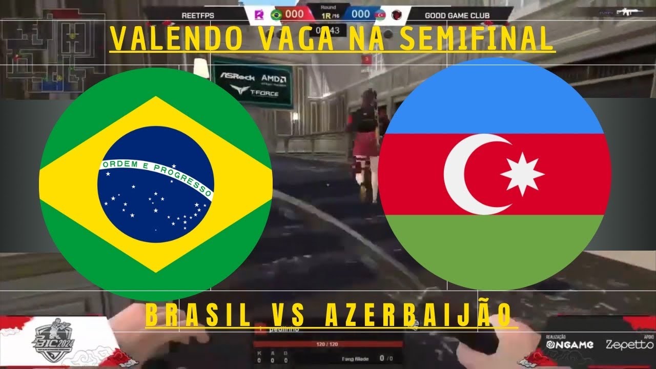 ReetFPS [Brasil] vs [Azerbaijão] Good Game - PBIC 2024 Jogo 2 MD3