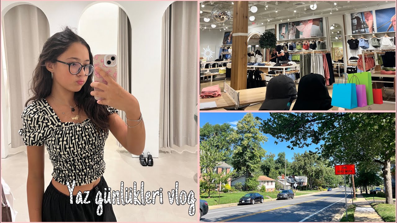 Yaz günlükleri vlog (alışveriş,gezme)~Rüya Aydın