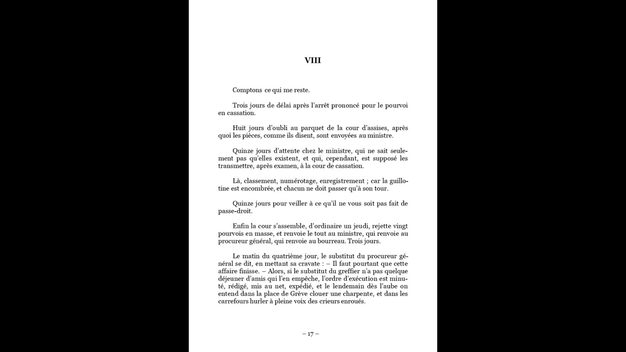 LE DERNIER JOURD’UN CONDAMNÉ partie 3