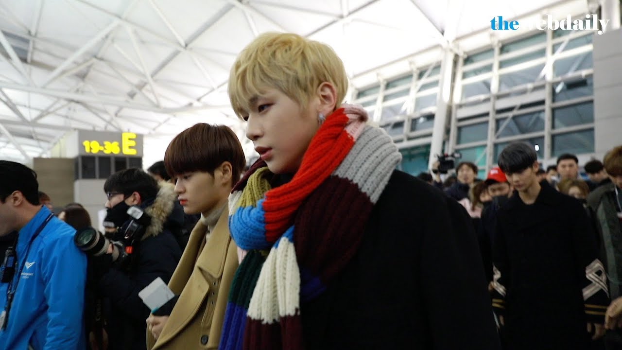 [WD영상] 워너원(WANNA ONE) 강다니엘 위주 1월 13일 인천국제공항 출국 현장