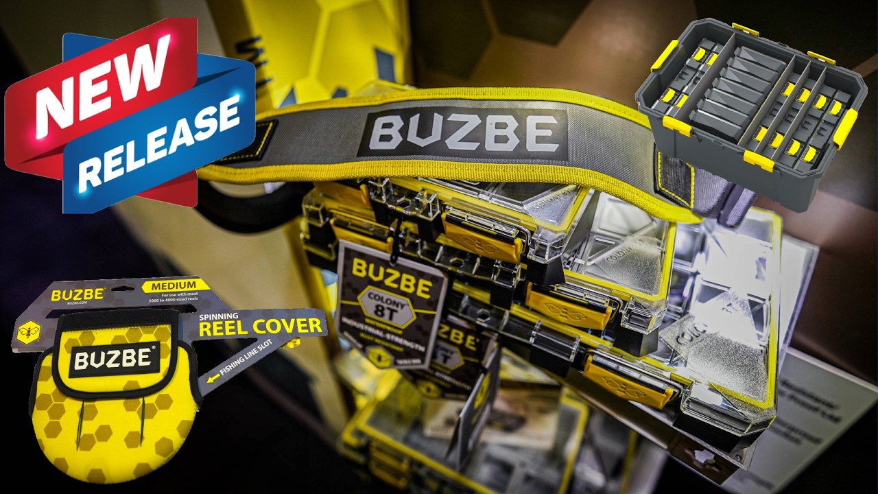 NEW Buzbe Fishing Tackle Organization & Reel Cover!