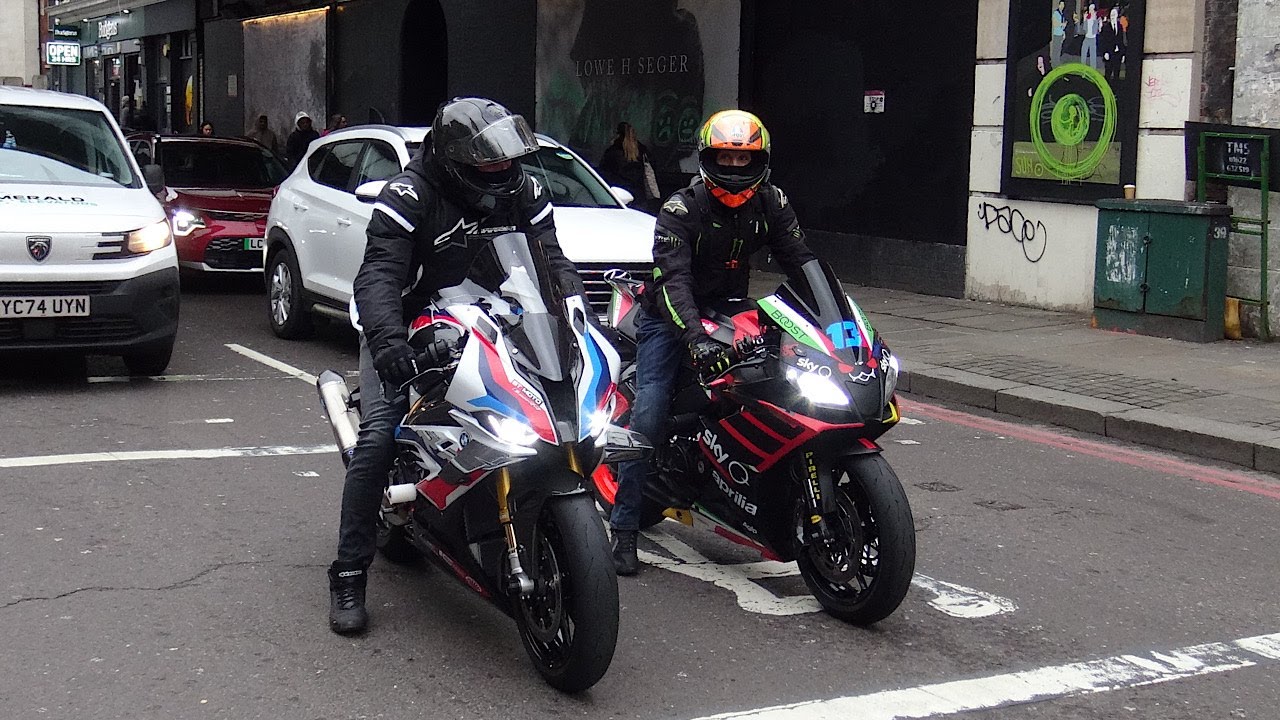 SUPERBIKES in London 2025 Best of Compilation.BMW S1000RR,Yamaha R1