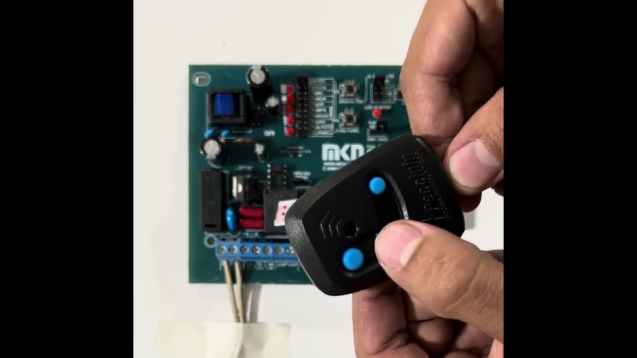 Codificação do controle na placa MKN 