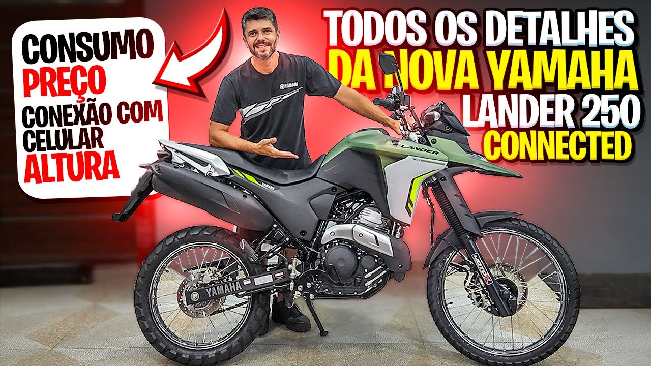 TODOS OS DETALHES DA NOVA YAMAHA LANDER 250 CONNECTED 2025 - PREÇO - CONSUMO - ALTURA - MECANICANDO