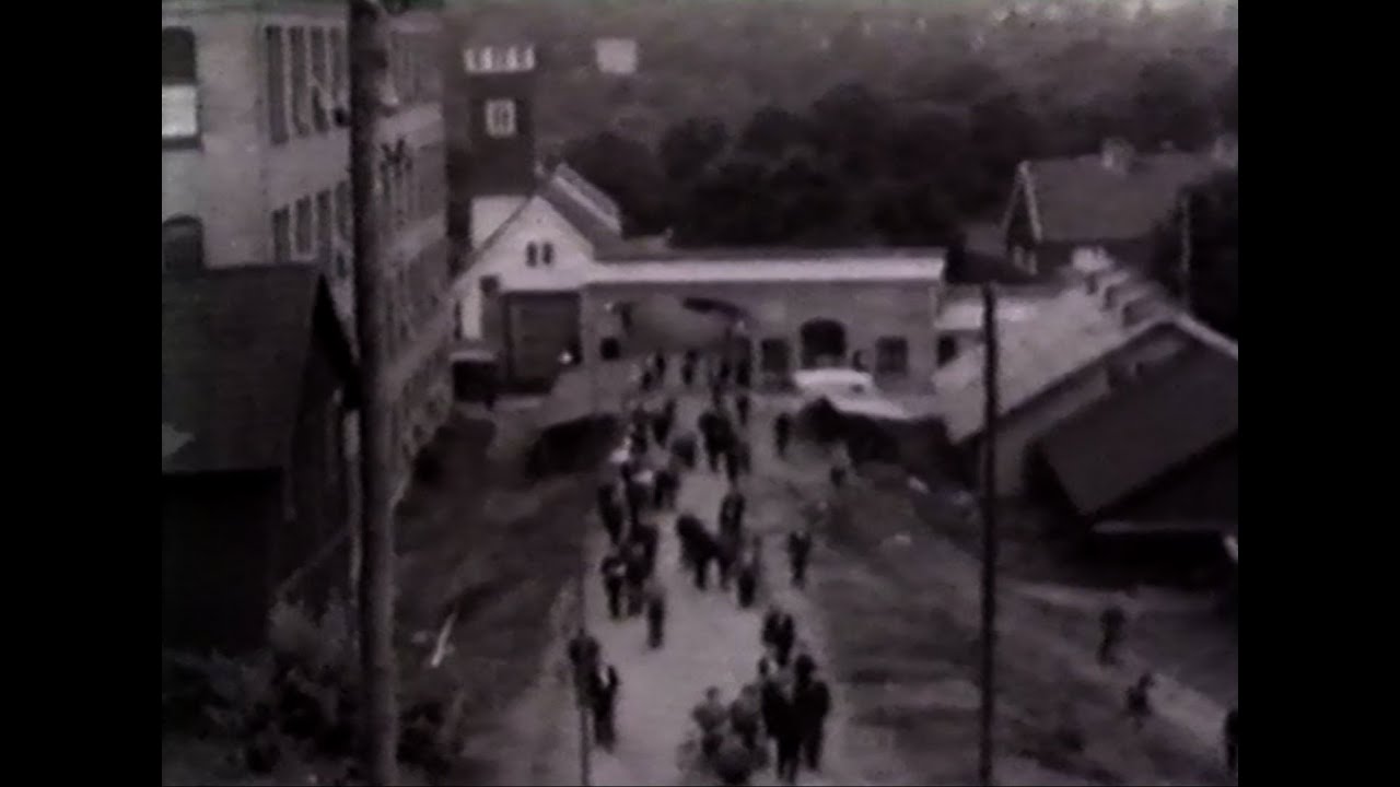 Ett vattenfall, en fabrik, en stad
