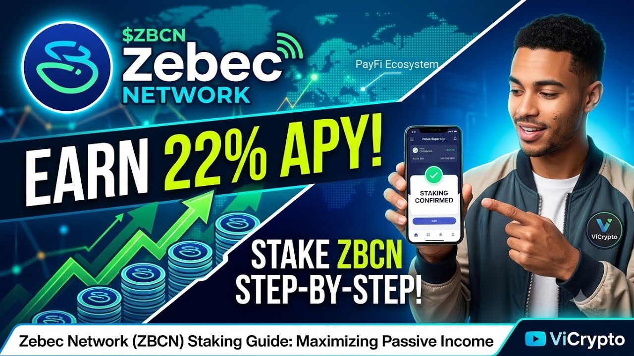 Earn 22% APY Staking ZBCN! (Zebec SuperApp Tutorial)