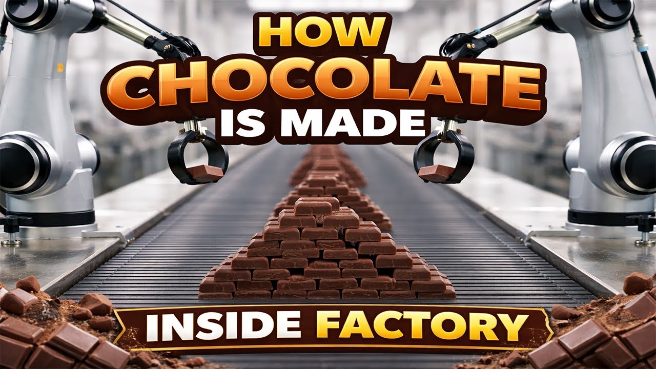 How Chocolate Is Made in Factories | Satisfying ASMR Process