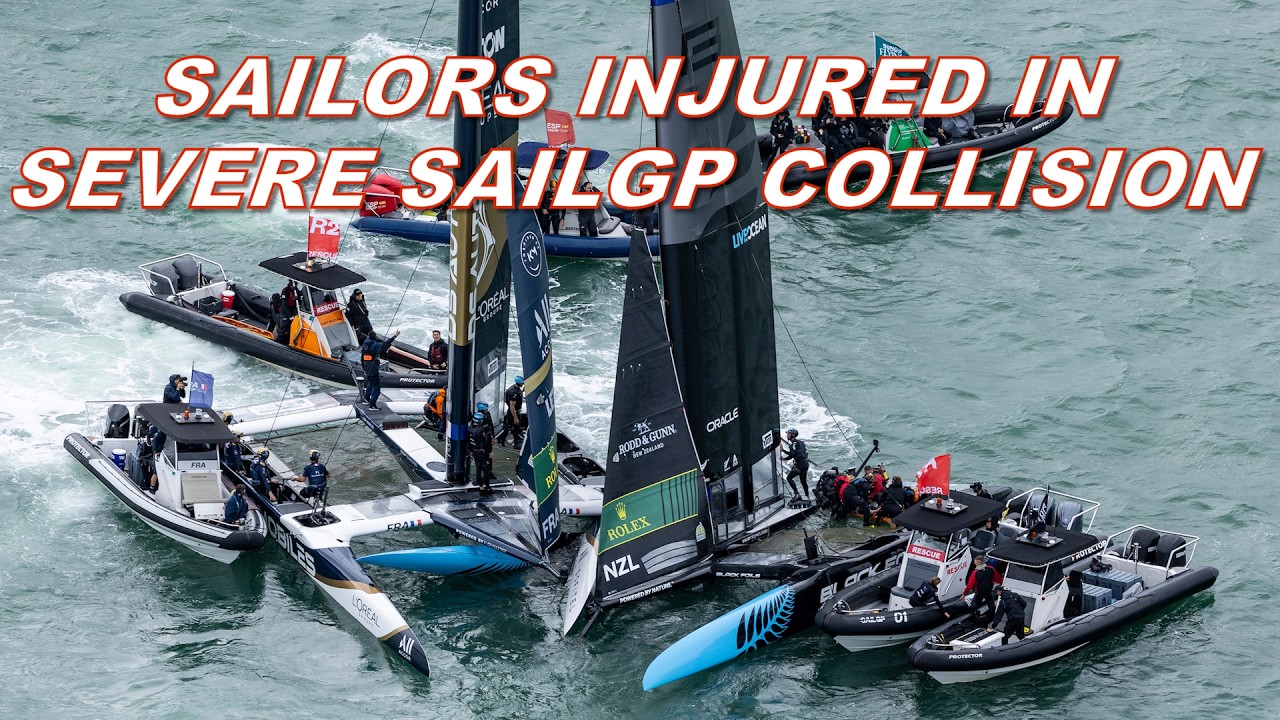 Two sailors injured after severe crash in Auckland Sail Grand Prix