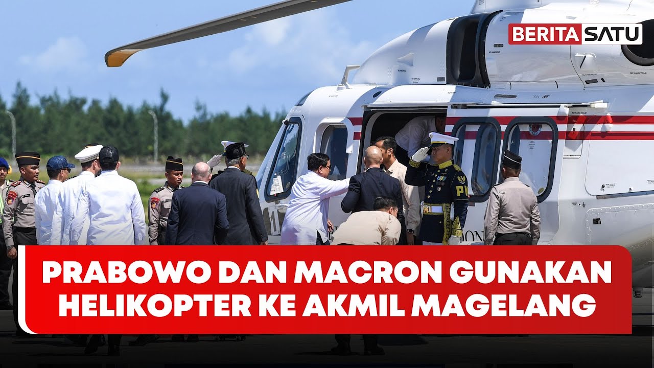 [FULL] Prabowo dan Macron Bertolak ke Magelang Menggunakan Helikopter #Beritasatu