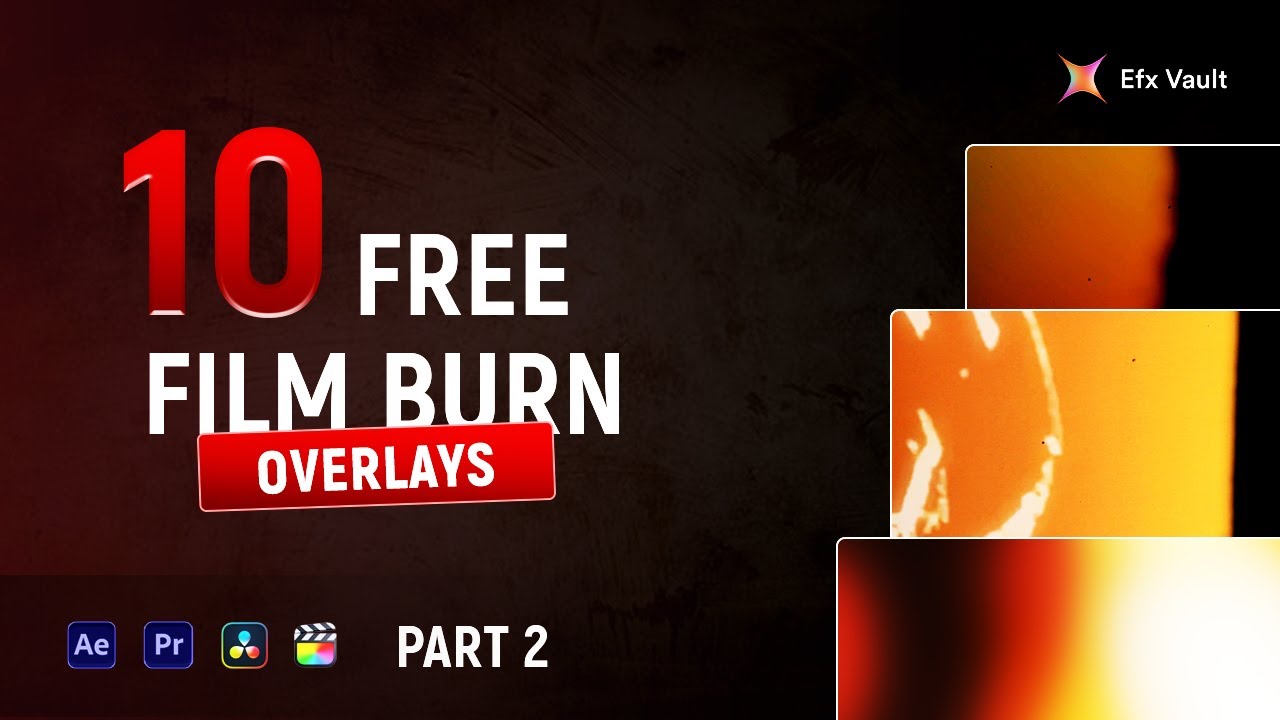 Film Burn 🔥 Transition Overlay #2 Efx Vault