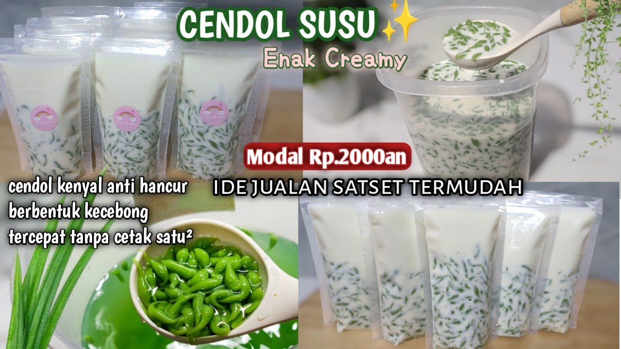 CENDOL CREAMY FULL SUSU MODAL KECIL UNTUNG BESAR IDE JUALAN TERSATSET 