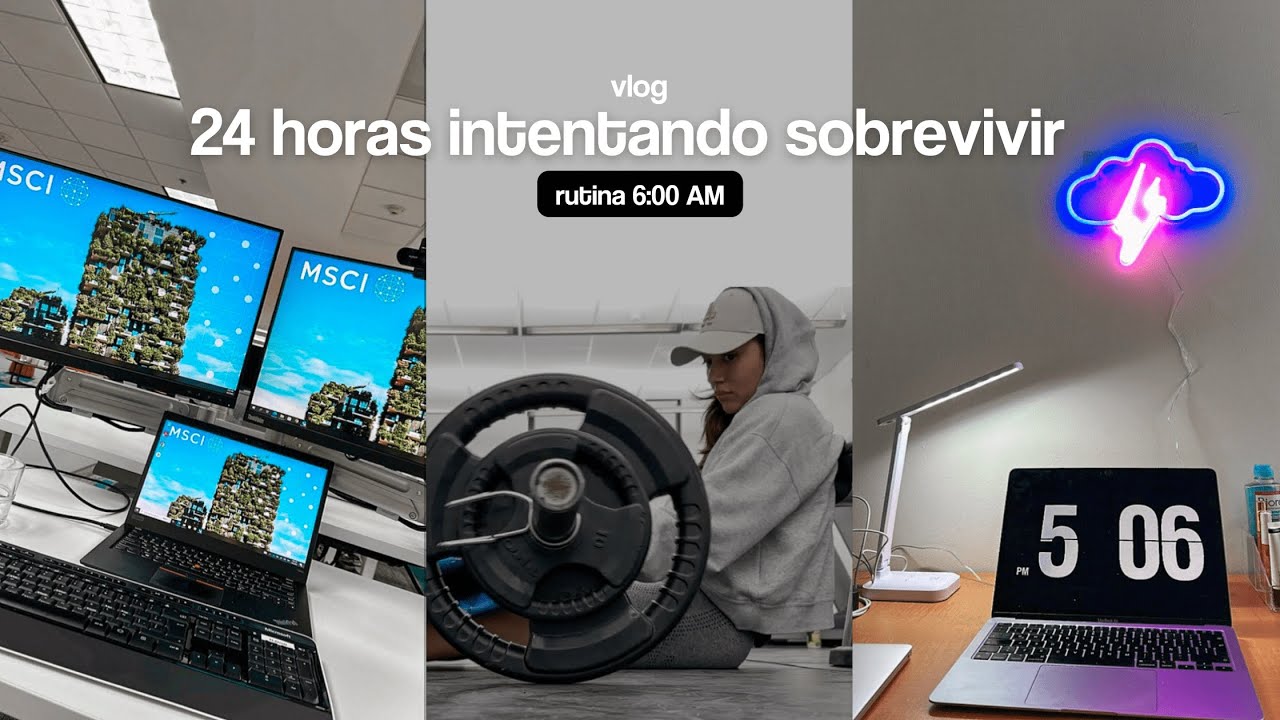 ¿cómo logro hacer todo en un día? 24 horas conmigo estudiando y trabajando 🤯