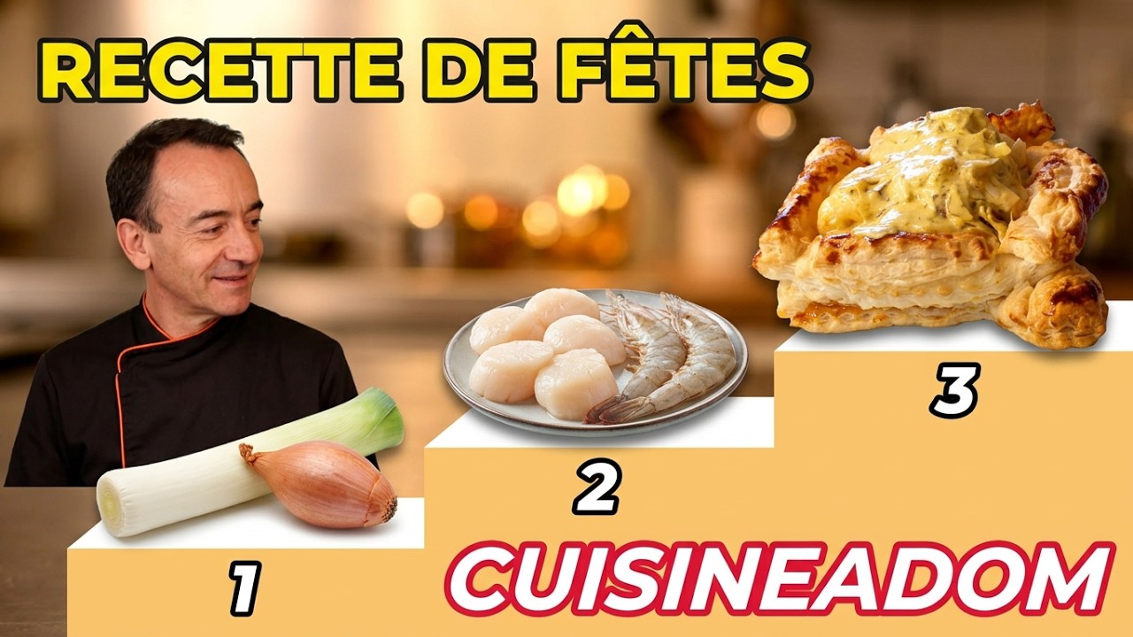 Feuilletés St Jacques Crevettes Poireaux 2026