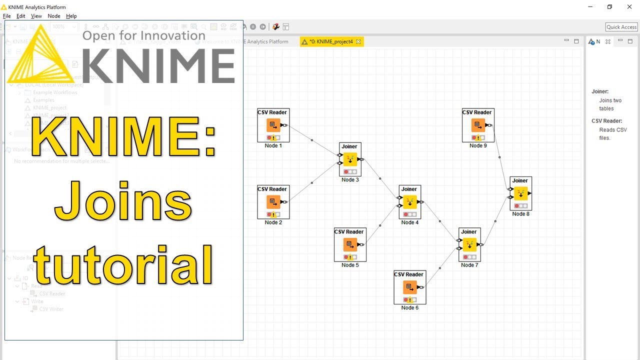 KNIME tutorial: Performing joins on KNIME Analytics Platform