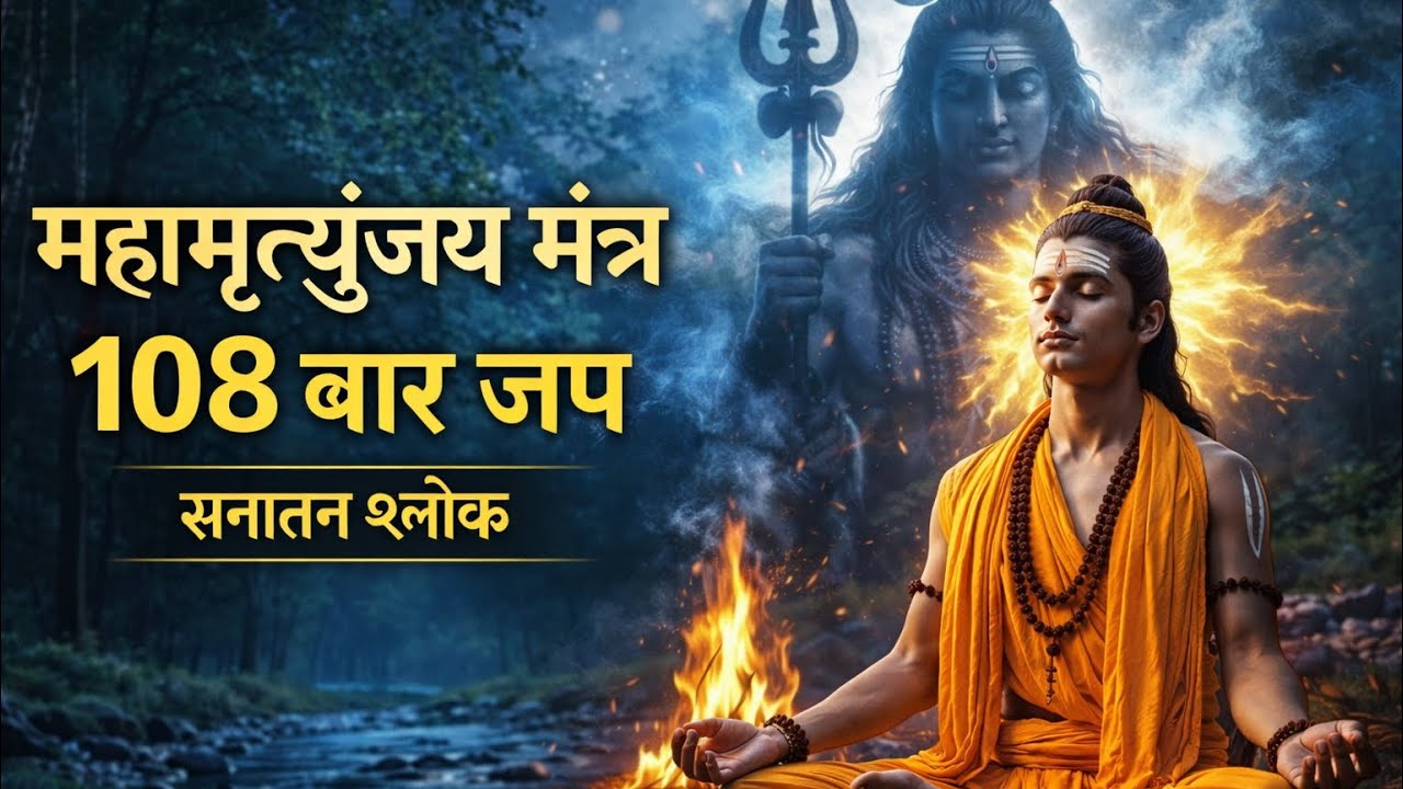 महामृत्युंजय मंत्र 108 बार जप | शक्तिशाली शिव मंत्र | सनातन श्लोक