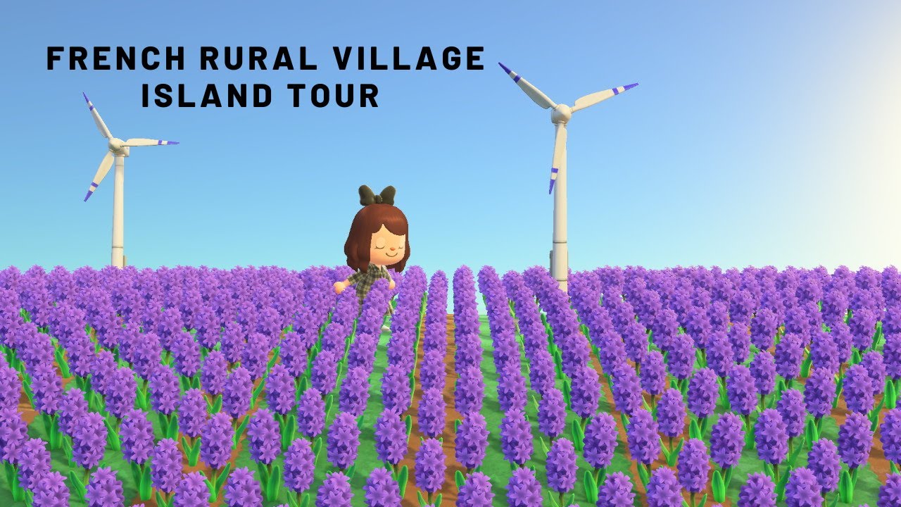 Dream Tour: FRENCH RURAL VILLAGE ISLAND (Rosyeres) | Animal Crossing New Horizons