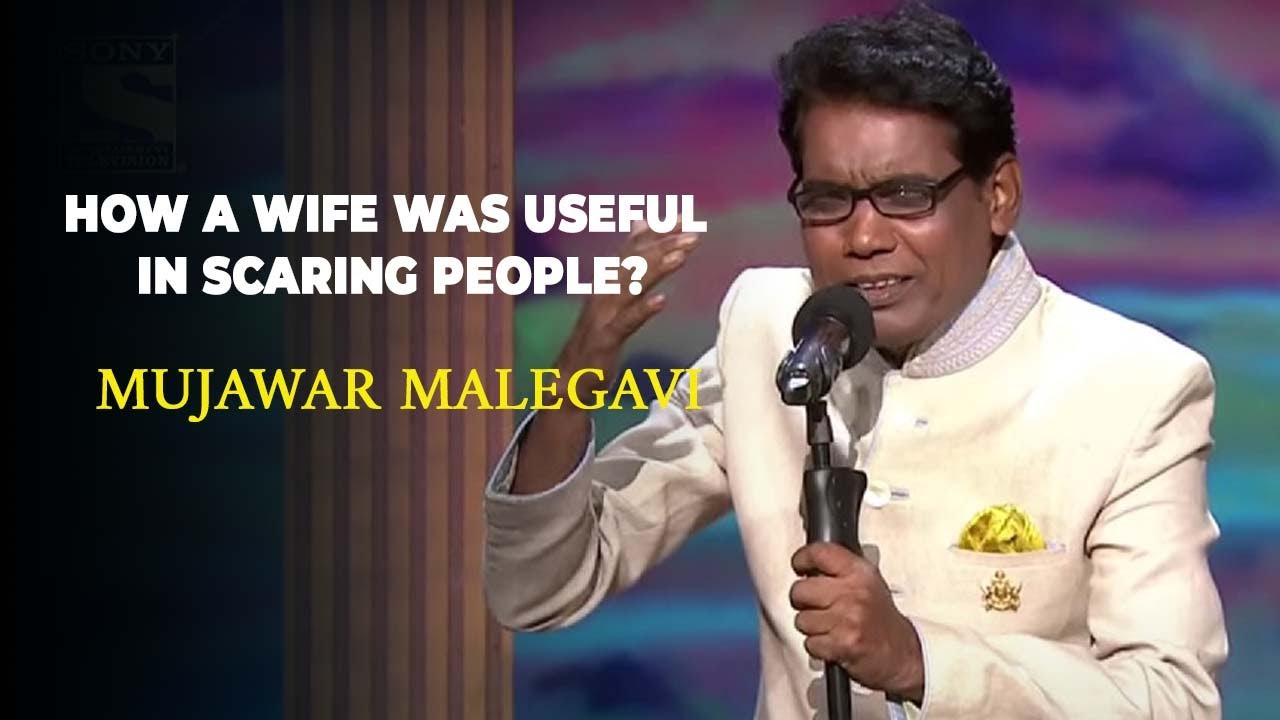 How A Wife Was Useful In Scaring People? | Mujawar Malegavi | India's Laughter Champion