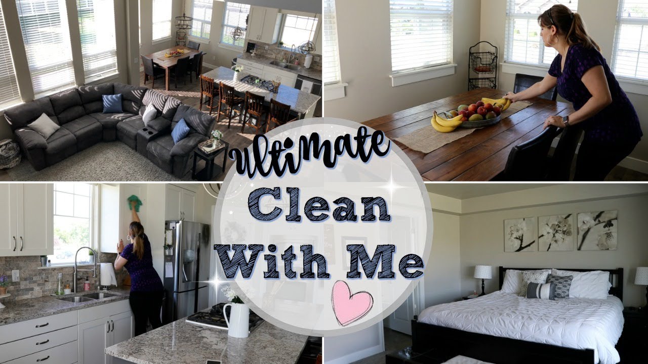 ULTIMATE RELAXING CLEAN WITH ME :: WHOLE HOUSE CLEANING MOTIVATION :: SAHM CLEANING ROUTINE