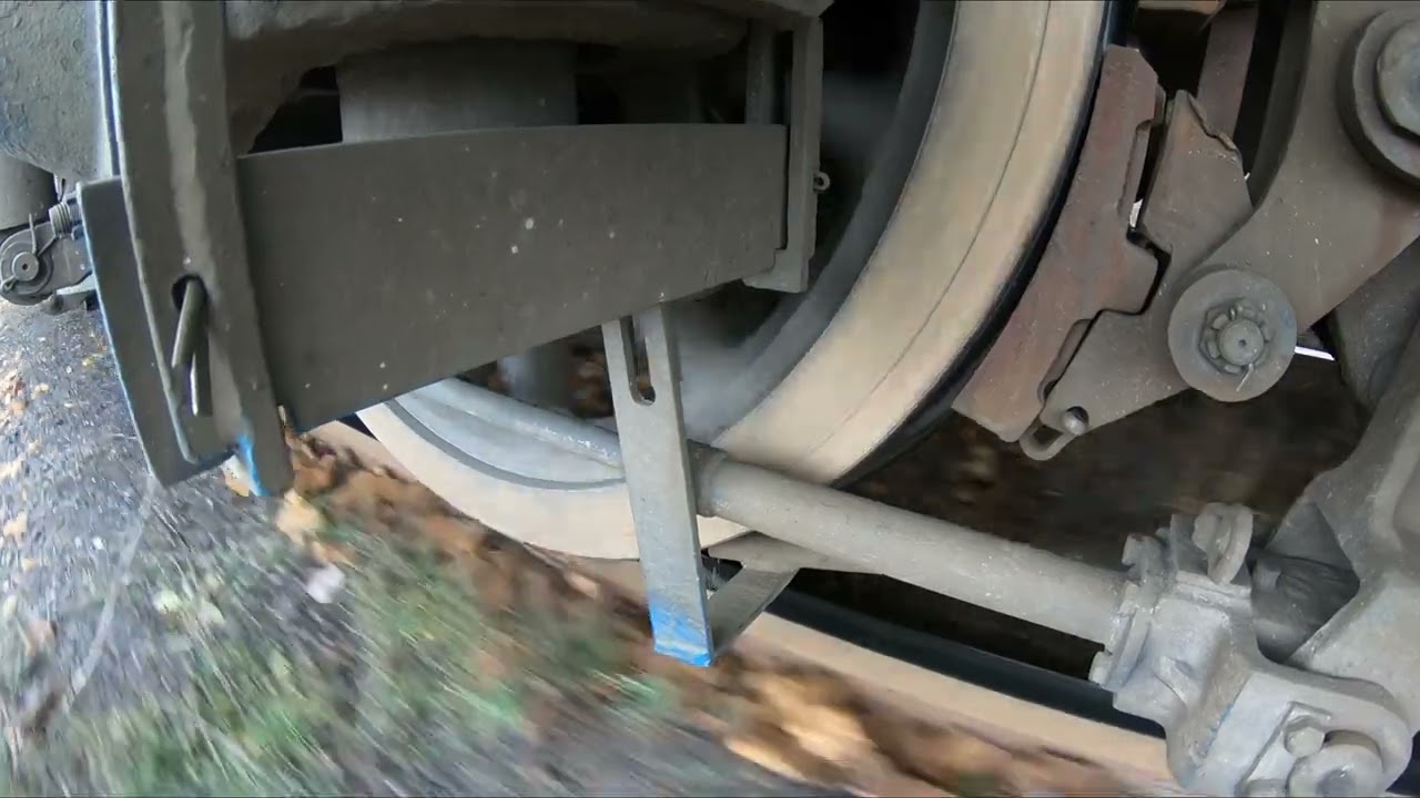 Wheel slipping and sanding with very heavy train.