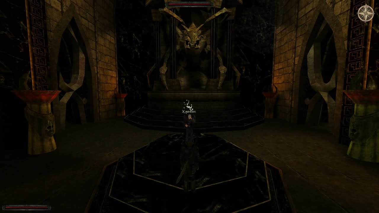 Gothic 1 - Entering the Inner temple of the Sleeper and meeting Xardas