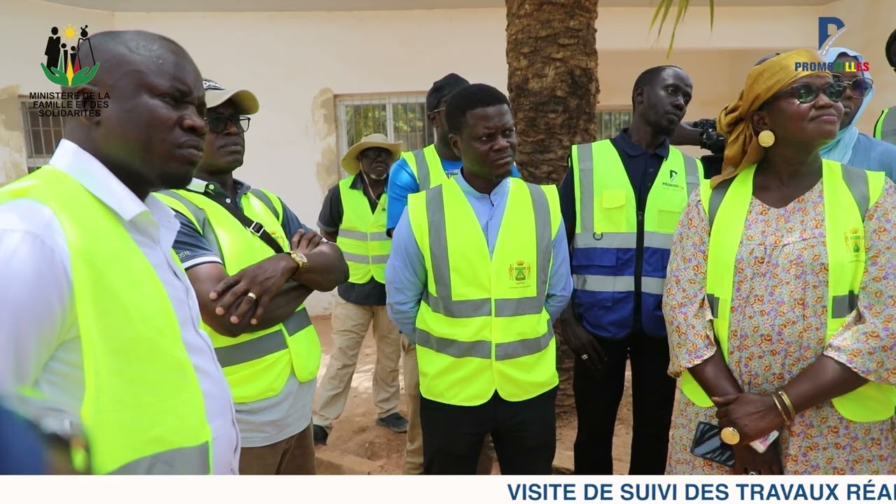Visite de suivi des travaux de PROMOVILLES dans la commune de Ziguinchor