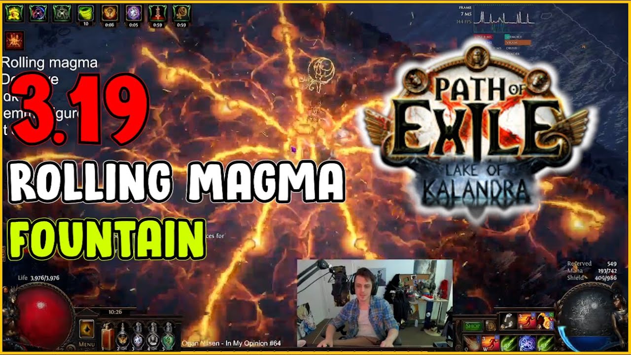 ⚡ POE 3.19 ⚡ Mathil1 - Rolling Magma Fountain