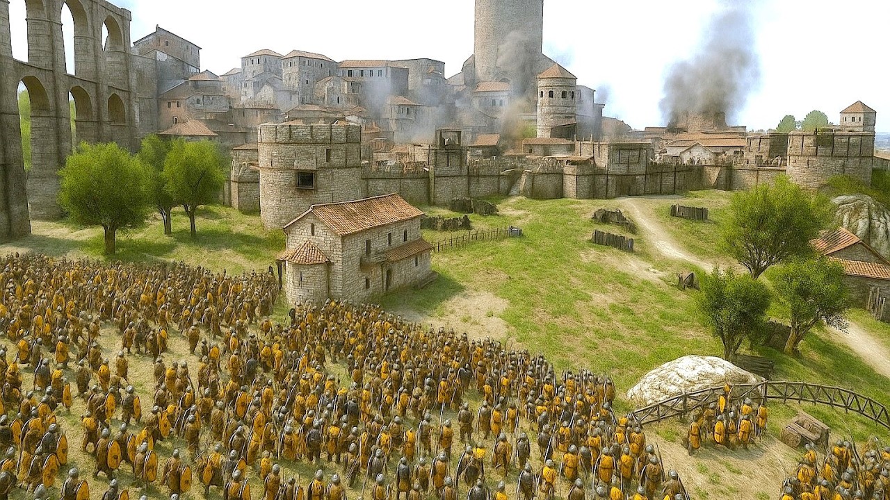 Massive Brutal Siege - 5000 Aserai vs 5000 Sturgians | Mount & Blade 2 Bannerlord