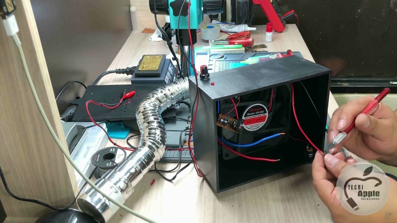 Como hacer extractor de humo bastante funcional para electrónica