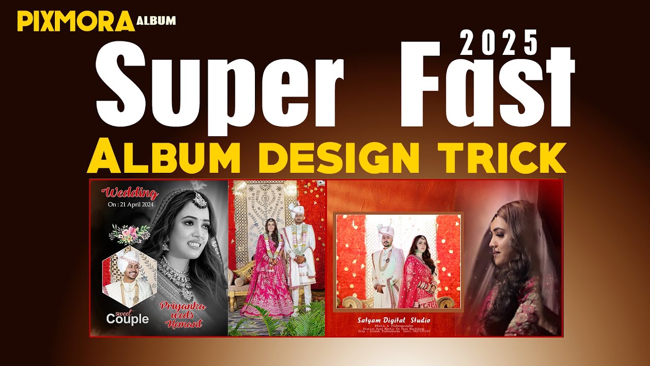 Super-Fast Manual Album design Trick | How to Album design with Photoshop CC | Pixmora Album 2025