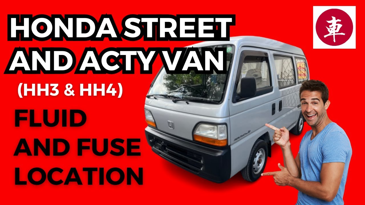 Honda Street and ACTY Van Fluid and Fuse Location Walkaround (HH3 & HH4)