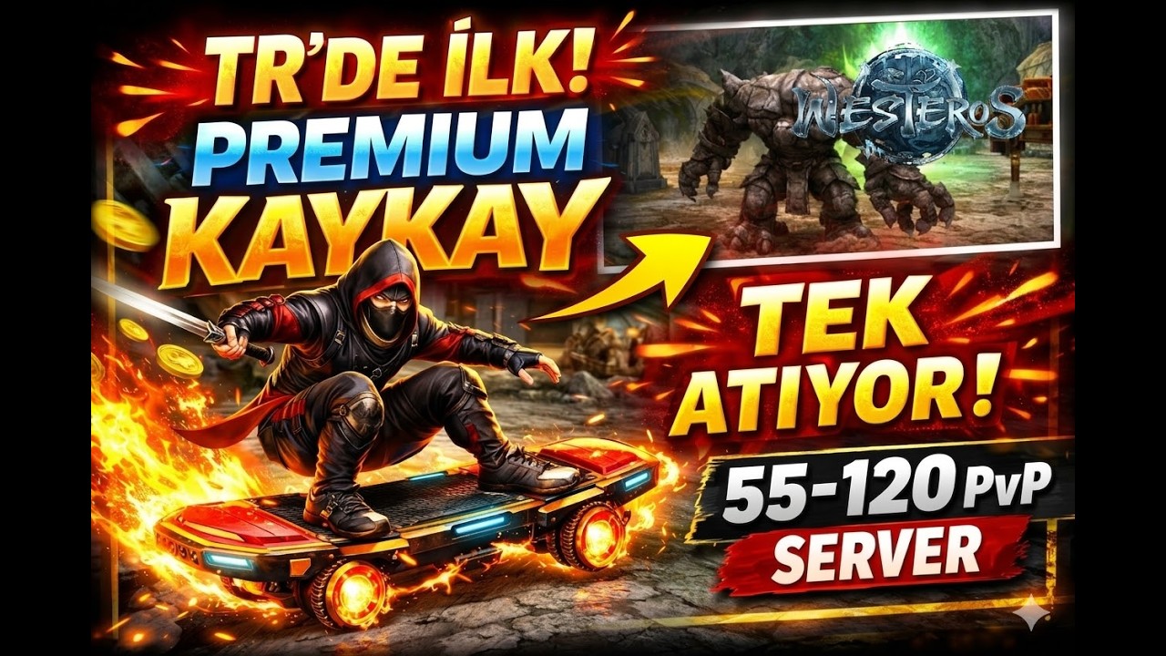 TR&rsquo;de İLK! Premium Kaykay Sistemi | Haftanın Tek 55-120 PvP Sunucusu Tanıtımı #metin2  #westeros2