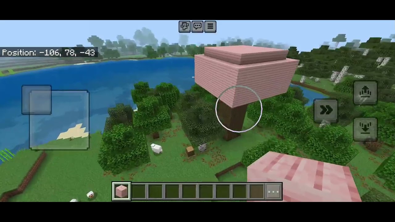 Building a tree house part 2 #minecraftbuilding #minecraft #minecraftgameplay 
