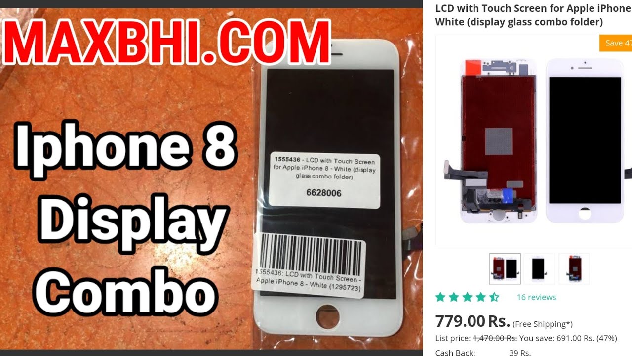 iPhone Display combo from maxbhi.com | iPhone 8 display unboxing |Maxbhi display are fake ?