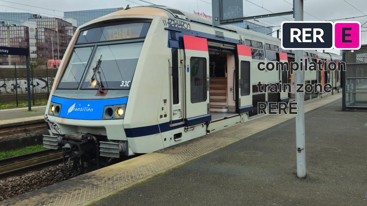 Compilation de train zone RER E a val de fontenay 