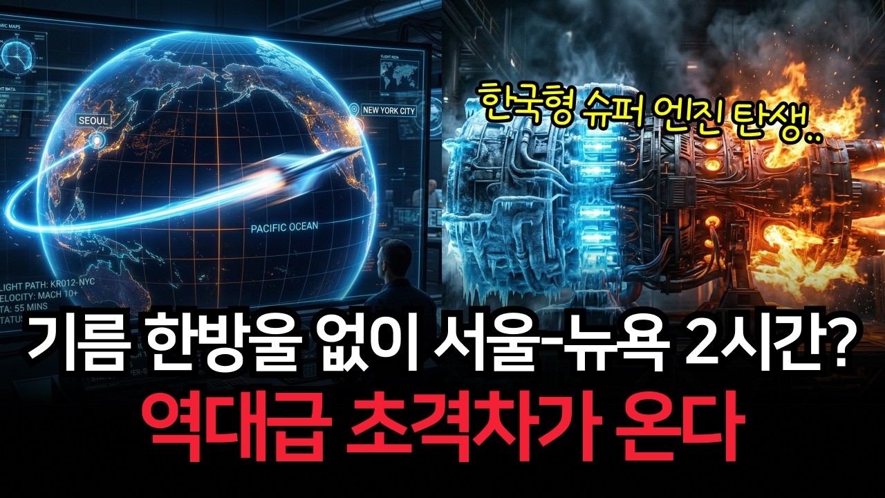 기름 한 방울 없이 서울-뉴욕 2시간? 한국형 극초음속 수소 엔진 개발 소식에 보잉과 에어버스가 합작 투자를 구걸하는 충격적인 이유