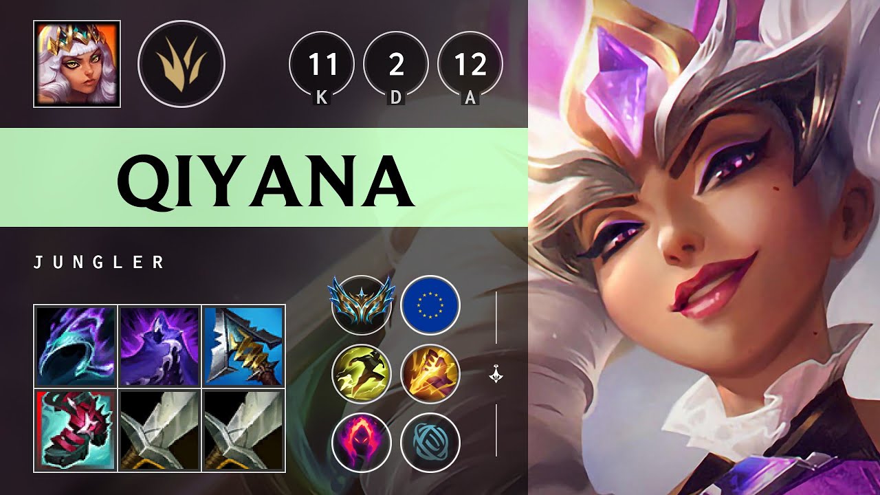 Qiyana Jungle vs Rek'Sai - EUW Challenger Patch 25.15