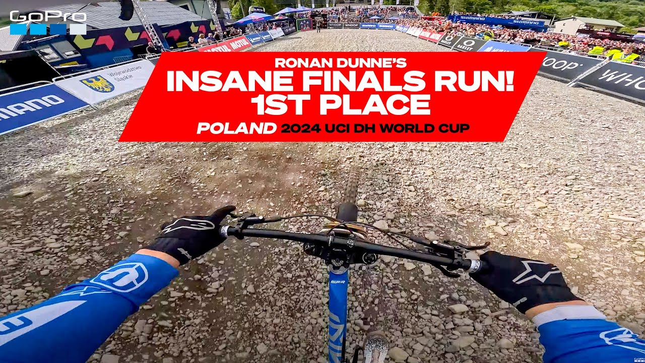 GoPro: The FASTEST Downhill World Cup Run Ever Seen?- 1st Place Ronan Dunne - '24 UCI DH World Cup